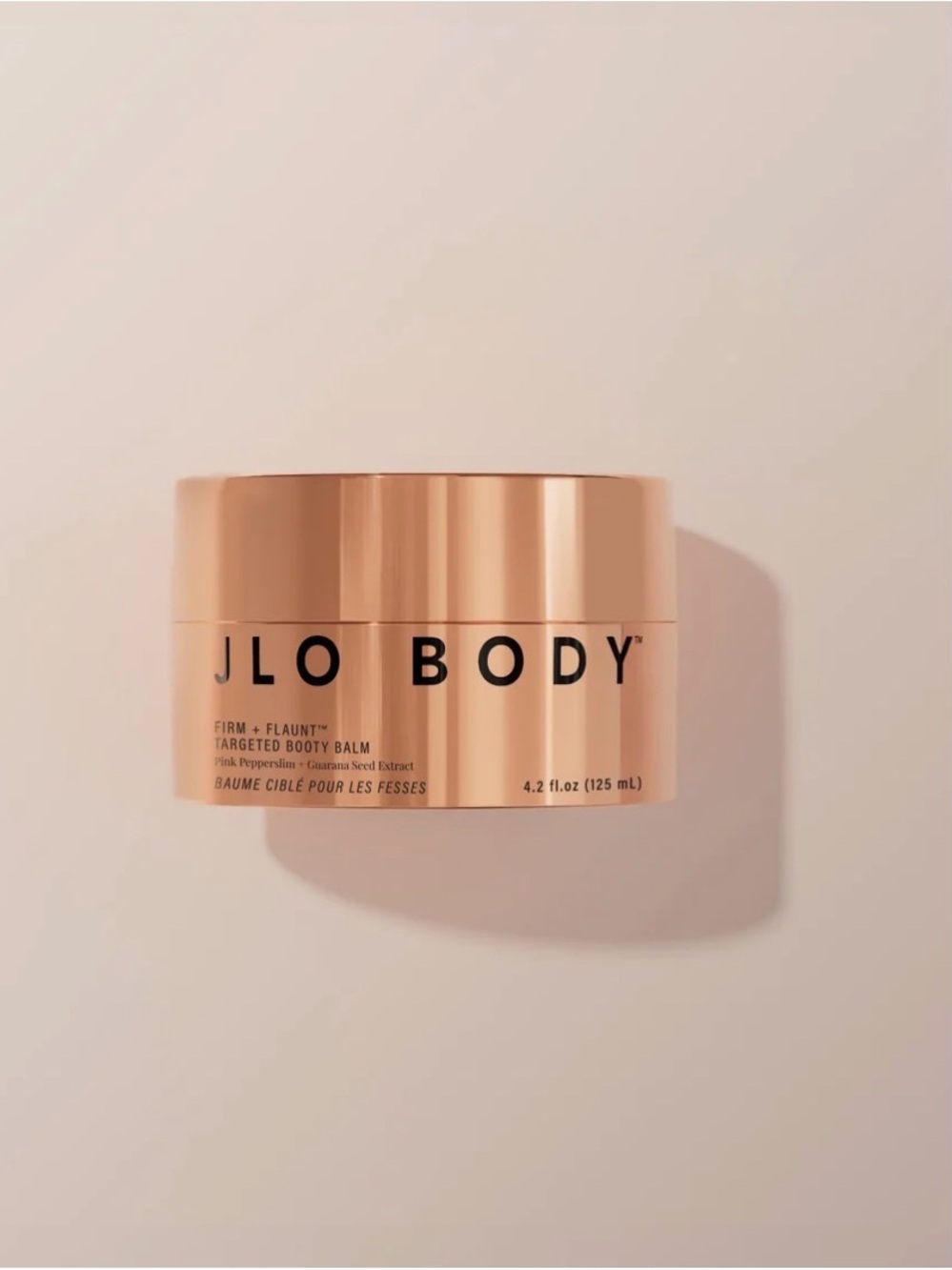 JLO BODY Targeted Booty Balm - Rose Gold Jar